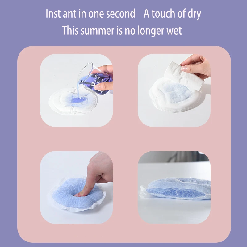 Three-Layer Fiber Ultra-Fine Waterproof Breathable Breast Pad Anti-Overflow Maternity Care Pad Baby Feeding breast pads milk pads