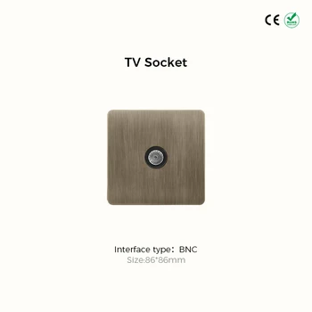 Avoir Vintage ทองเหลืองสวิทช์ 1-4 Gang 2 Way Toggle แผงสวิทช์ Brushed Bronze ซ็อกเก็ตไฟฟ้าและสวิทช์ USB Cat6 Rj45 11