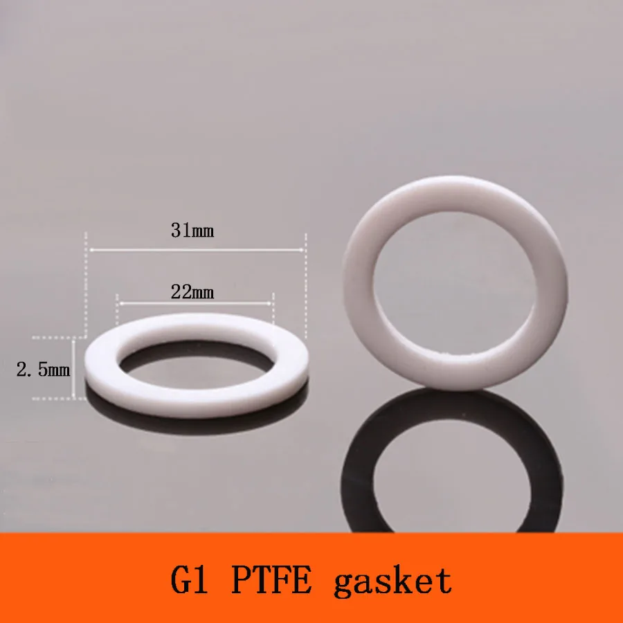 Juego De 50 Arandelas Planas De PTFE - 24mm Diámetro Exterior, 16mm Interior, 2mm Espesor, Para Sellado