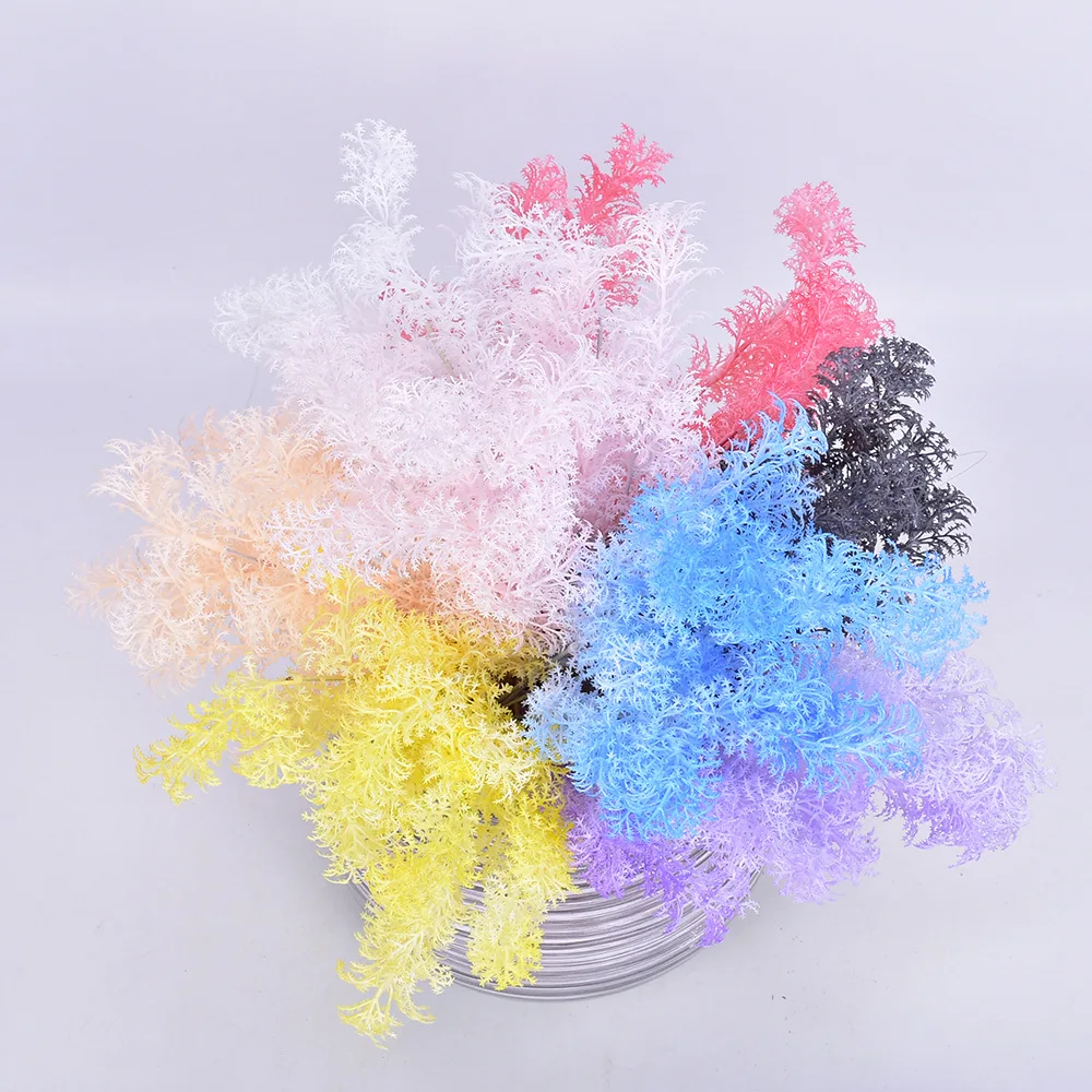 2022 Artificial Smog Grass Fake Frost for Wedding Party Bouquet Home Garden Decor Road Lead Wall Flowers |