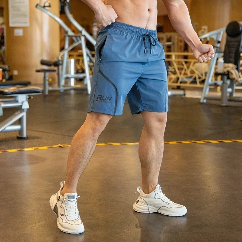 Basketball shorts Men Beach Shorts Male Gym Fitness Sport Short Pants Joggers Basketball Sportswear Bodybuilding Loose Plus Size Zip Pocket