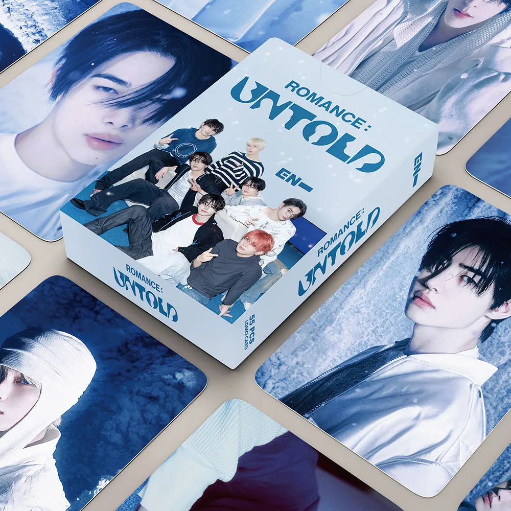 55pcs/box Kpop Photo album UNTOLD SUNOO JAY JUNGWON SUNGHOON Lomo Cards Photocards for Fans Collcetion High Quality HD Postcar