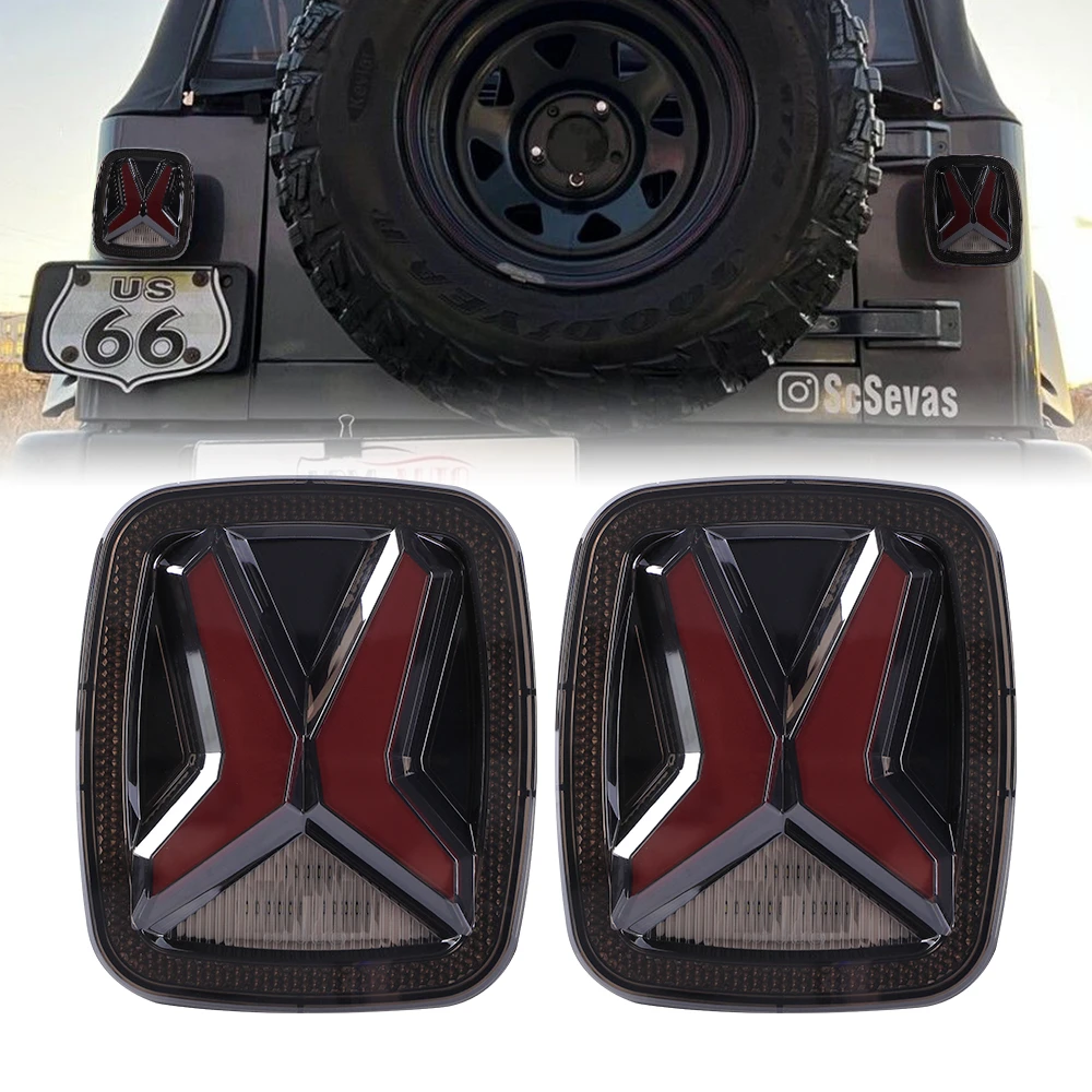 30w 12v Led Taillight With Drl,turn Signal Light For Jeep Wrangler Cj