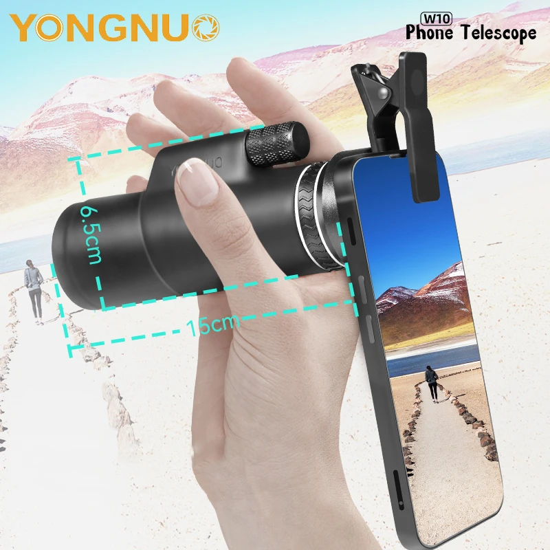 Yongnuo W10 10X HD Mobile Phone Telescope Outdoor Photography HD-Compatible Imaging Mobile Phone External Camera For Smartphones