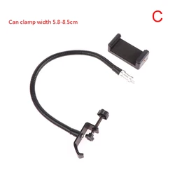 Adjustable Microphone Gooseneck Stand with Desk Clamp for Broadcasting and Studio Use (C)