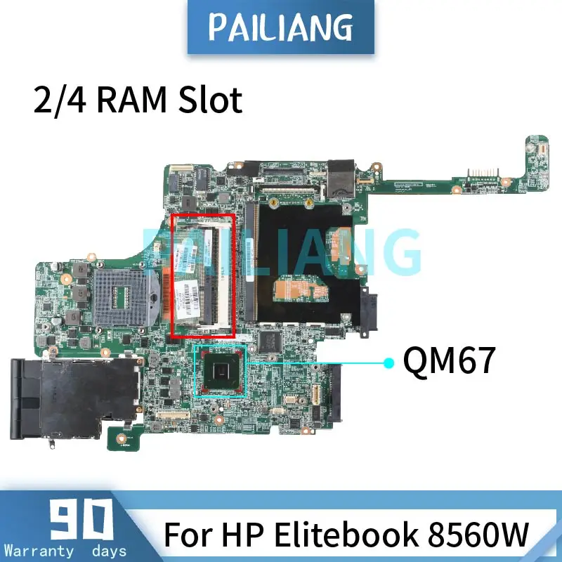 For HP Elitebook 8560W PGA 989 Notebook 656059-001 652638-001 2/4 RAM Slot QM67 DDR3 Laptop Motherboard _ AliExpress Mobile