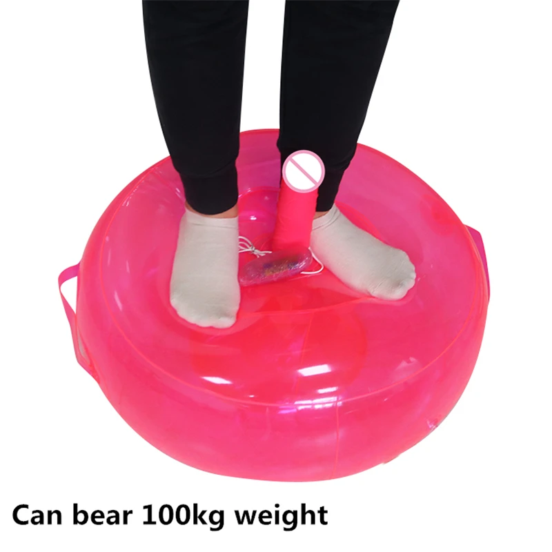 Unisex Inflatable Round Cushion Can Put In Dildo or Vagina Easy To Store Sex Furniture Couples Flirting Adult Games 3P Sex sofa