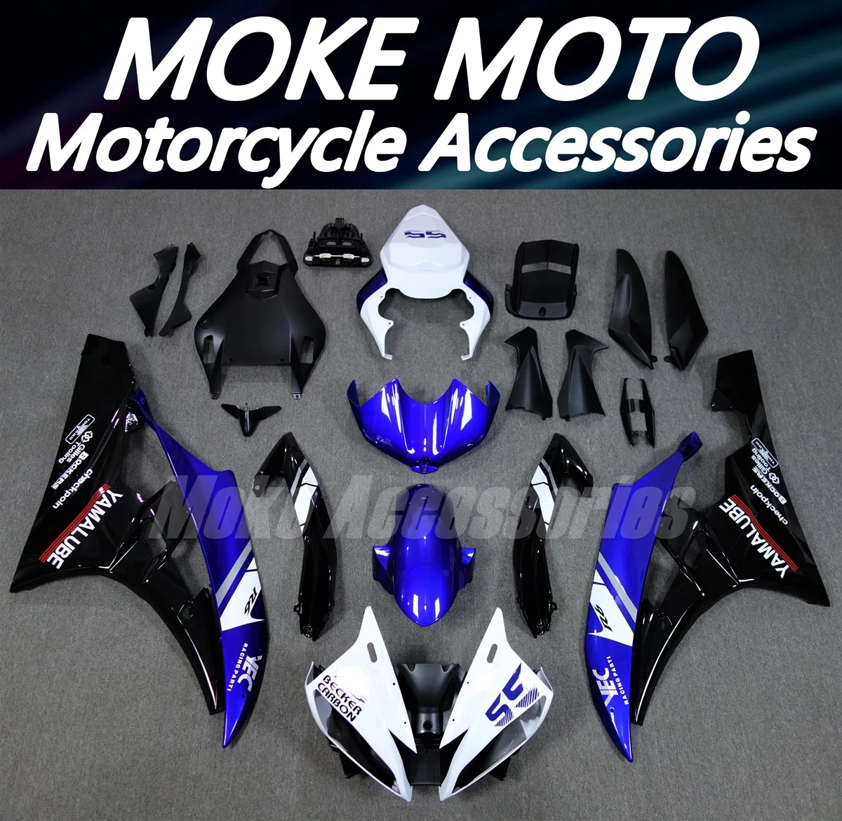 

Motorcycle Fairings Kit Fit For Yzf R6 2006-2007 Bodywork Set 06-07 High Quality Abs Injection New White Blue Black