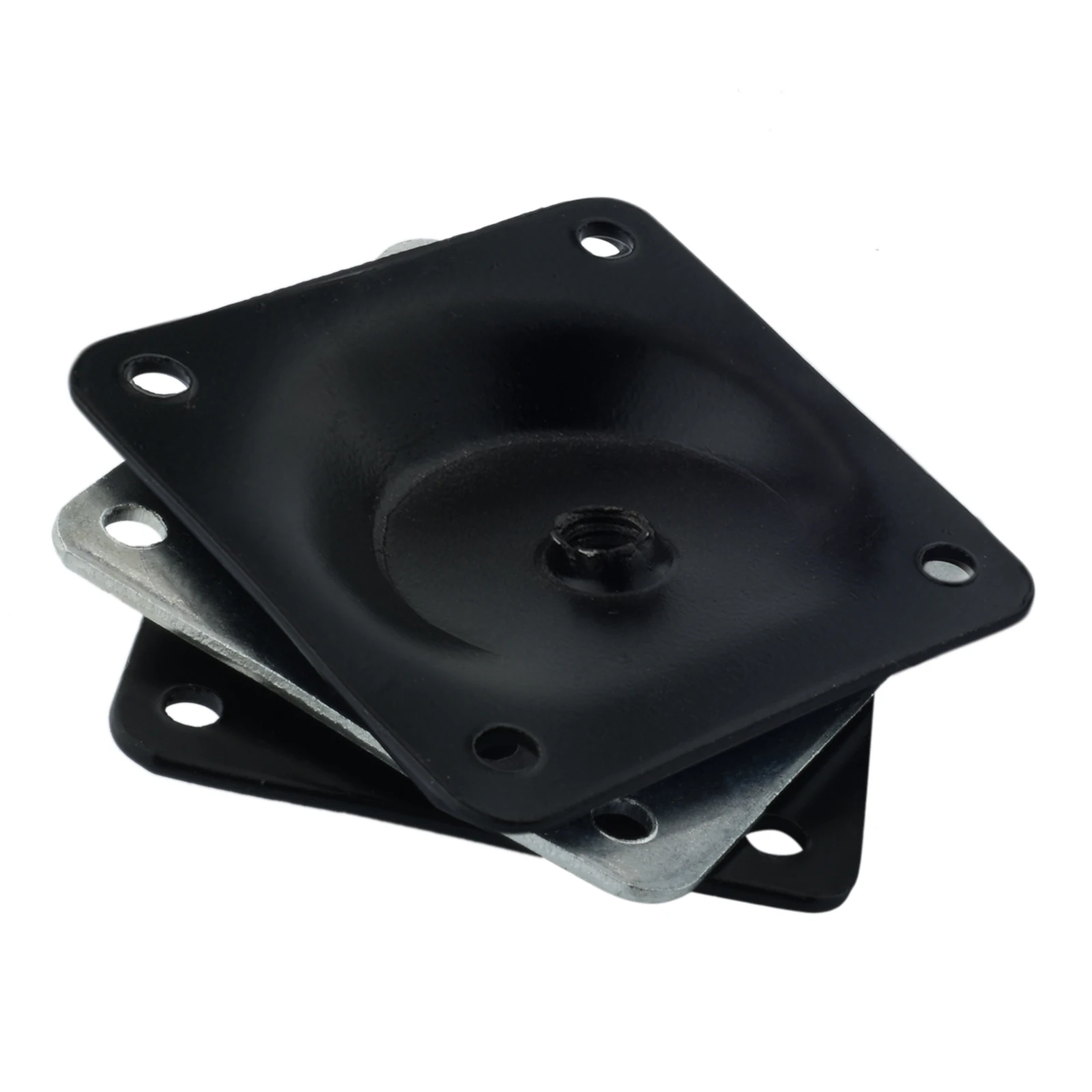 Description Picture 3 of item4pcs Black Silver Iron Mounting Furniture Attachment Bracket Leg Bevel Plates 58mm/2.28in Support Table Chair Sofa Chest Repair