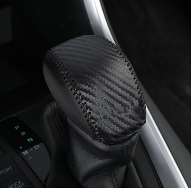 Toyota RAV4 2019 2020 2021 RAV 4 XA50 PU Leather Car Gear Shift Head Cover Trim Decoration Sticker Case Auto Accessories