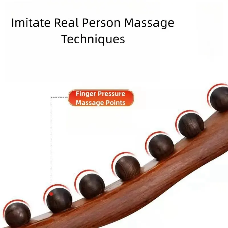 Wood Therapy Lymphatic Drainage Massage Stick Myofascial Release Tool Back Muscles Relaxing Acupuncture Massager Body Sculpting