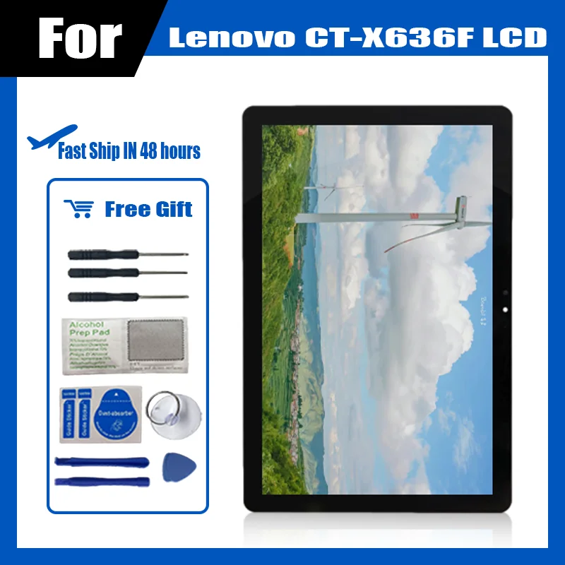 

Original For Lenovo Chromebook Duet CT-X636 CT-X636F CT-X636N X636 LCD Display Touch Screen Digitizer Assembly with frame