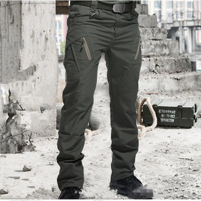 Tactical Pants Men Casual Cargo Pants Army Military Style Waterproof