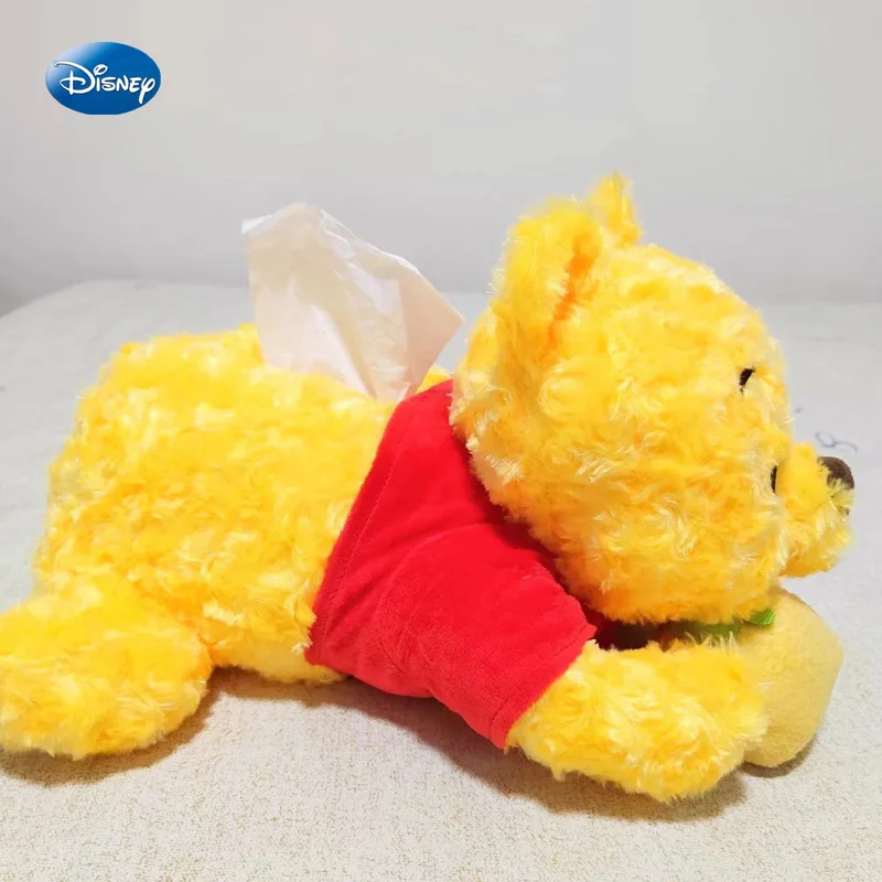 Kawaii Disney Plush Tissue Box Winnie The Pooh Bear For Bedroom Babies 38*40cm Children'S Toys Cute Cartoon Dolls Nursery Decor 40cm bear