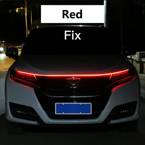 RXZ LED Daytime Running Light Scan Starting Car Hood Decorative Lights DRL Auto Engine Hood Guide Decorative Ambient Lamp 12V - Image 14
