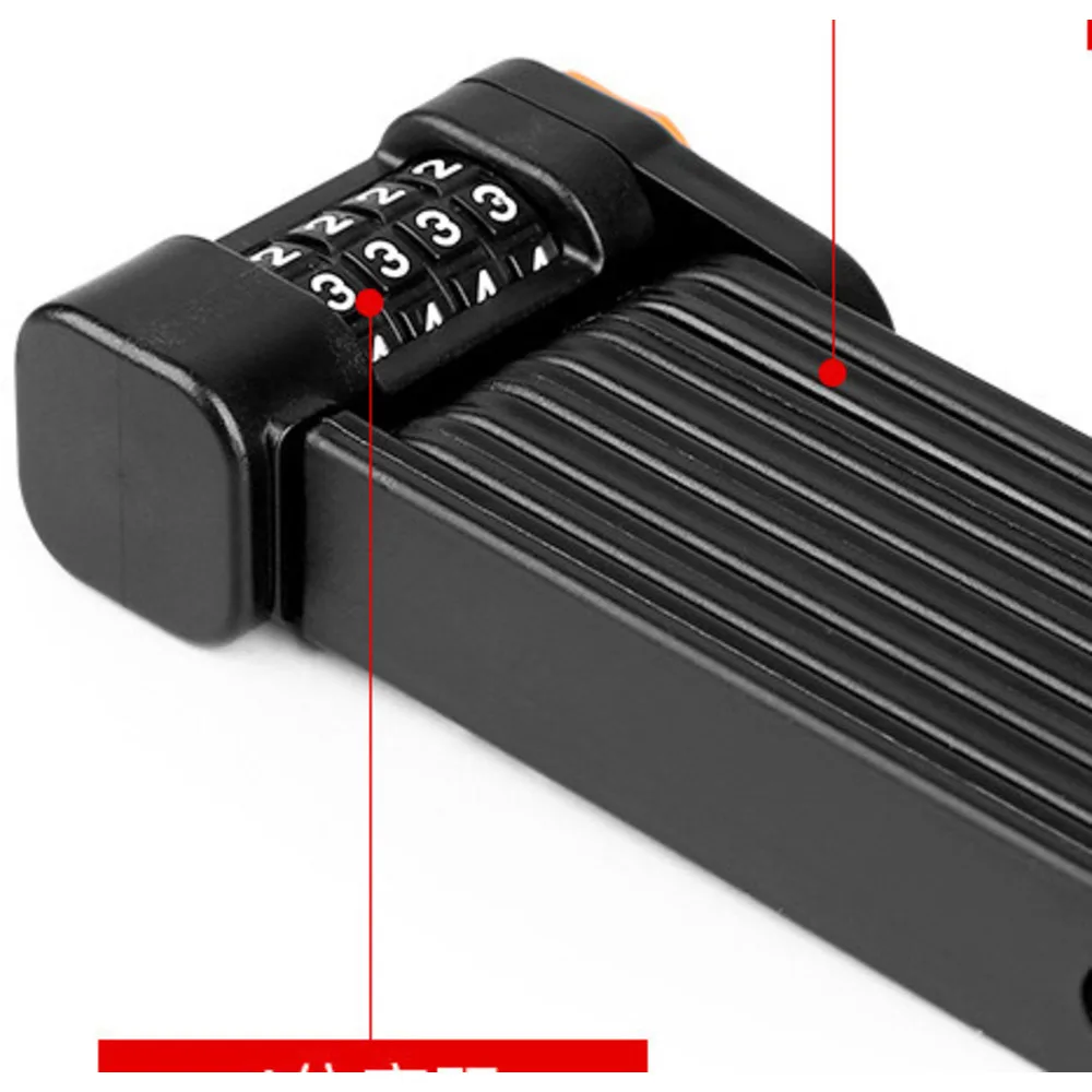 Bicycle password anti-theft mountain electric bike portable joint folding lock_voghion.com