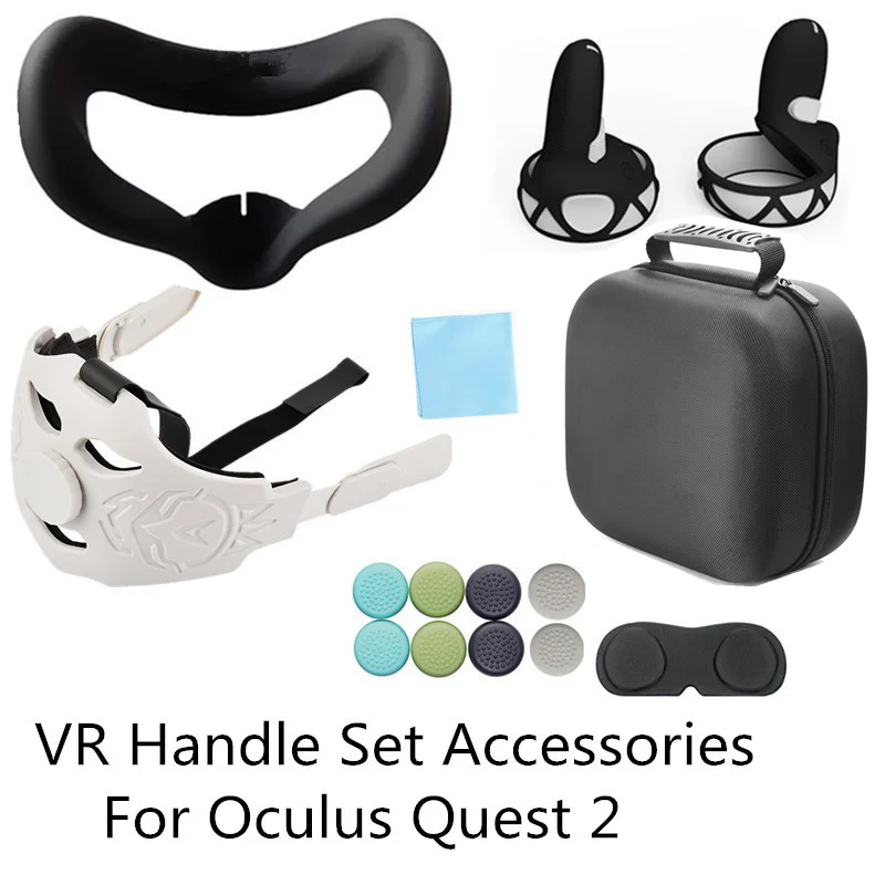 Комплект защитных чехлов для Oculus Quest 2 чехол сенсорного контроллера VR с ремешком и