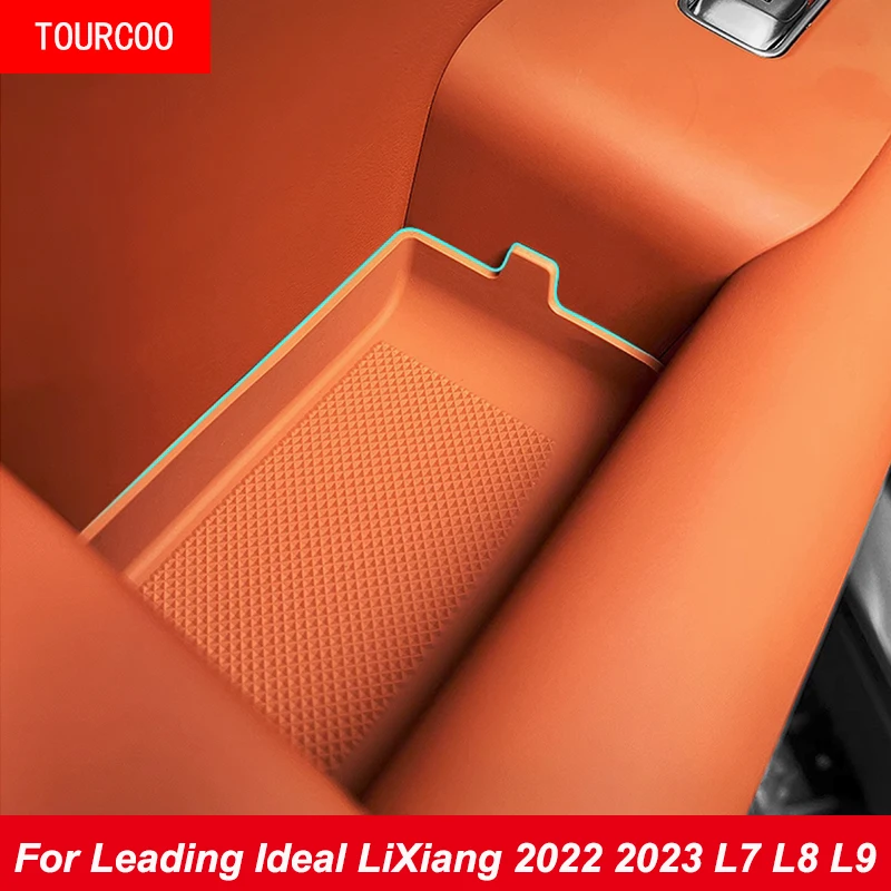 

For Leading Ideal LiXiang 2022 2023 L7 L8 L9 Car Interior Door Handle Silicone Storage Mat Door Slot Protective Mat Accessories