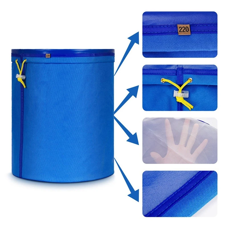 A85Q-5 Gallon Filtration Bags Come With Pressing Screen And Storage Bag,For Extracting Particles Of Different Sizes (4Pcs)