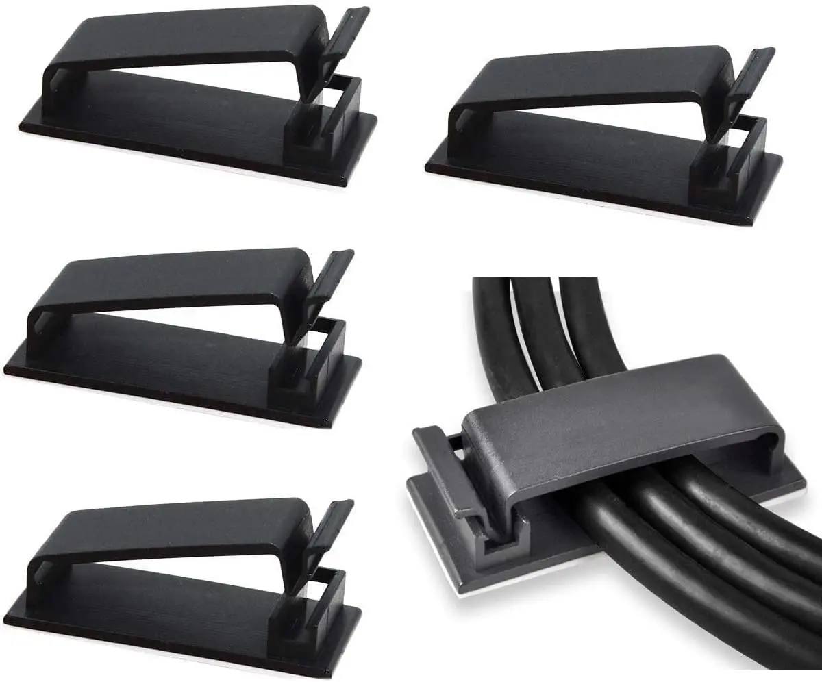 50 Pack Self Adhesive Cable Management Clips
