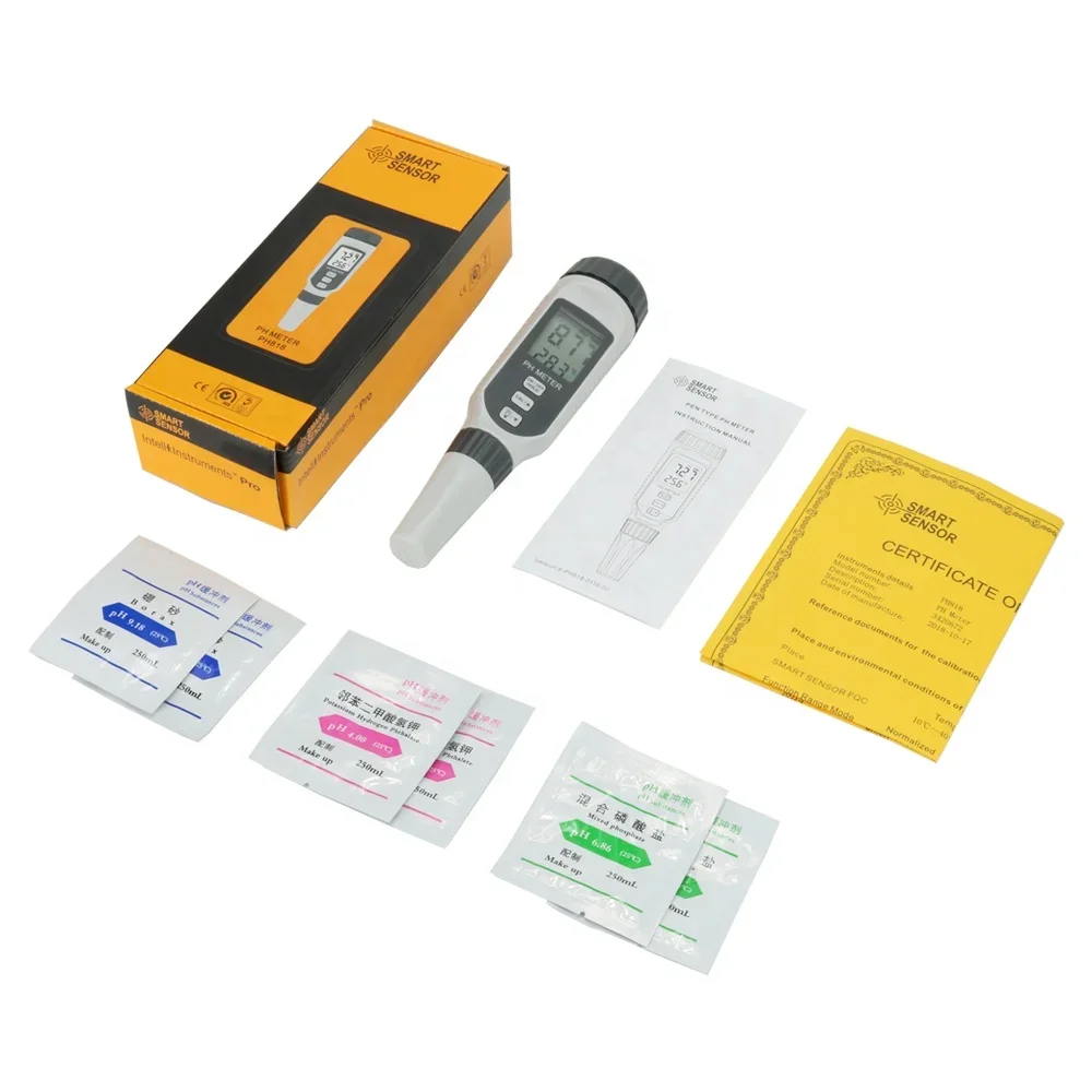 Professional PH Water Quality Tester Portable Pen Type PH Meter Acidometer For Aquarium Acidimeter Tester Measure