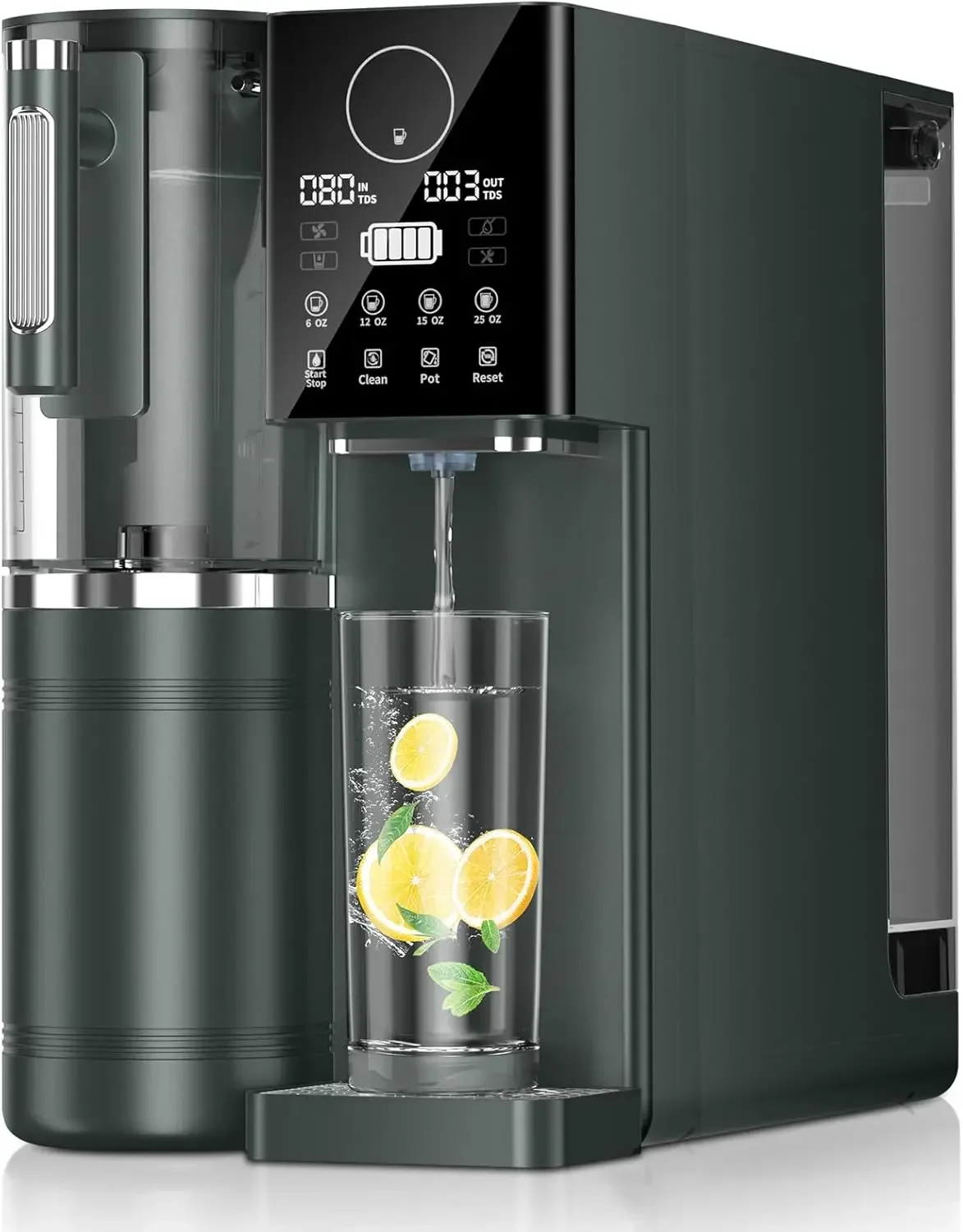 Reverse Osmosis Water Filter, Water Purifier, 8-Stage Filtration System, Portable Purifier Countertop for Kitchen, Office