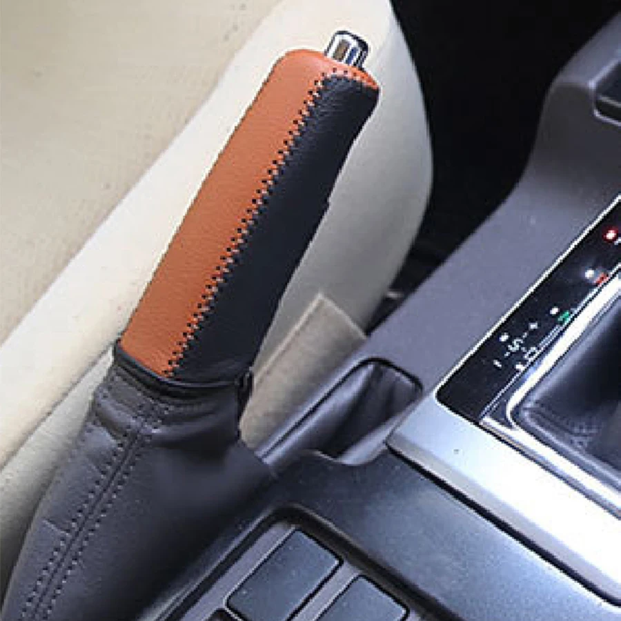 Leather Hand Brake Cover Protective Sleeve for Toyota Camry RAV4 Prado Corolla YARIS KIA Rio Sorento Sportage K2 K3 K4 K5