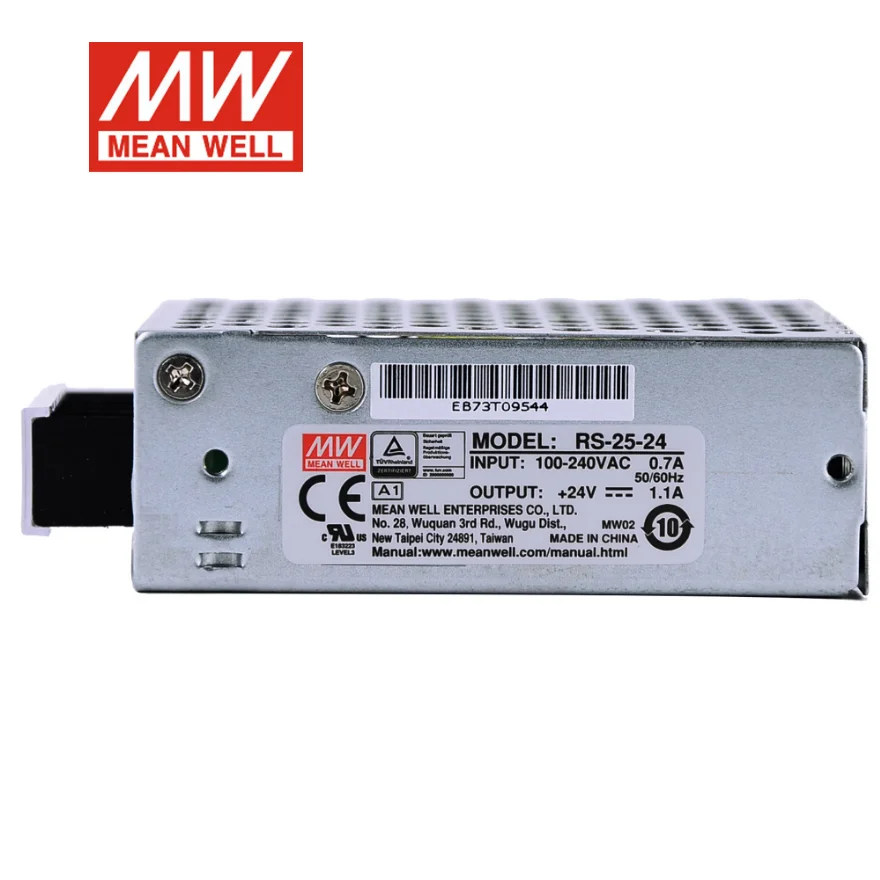 MEAN WELLpower 공급 장치, RS-25 RS-25-3.3 RS-25-5 RS-25-12 RS-25-15 RS-25-24 RS-25-48, Meanwell 25W