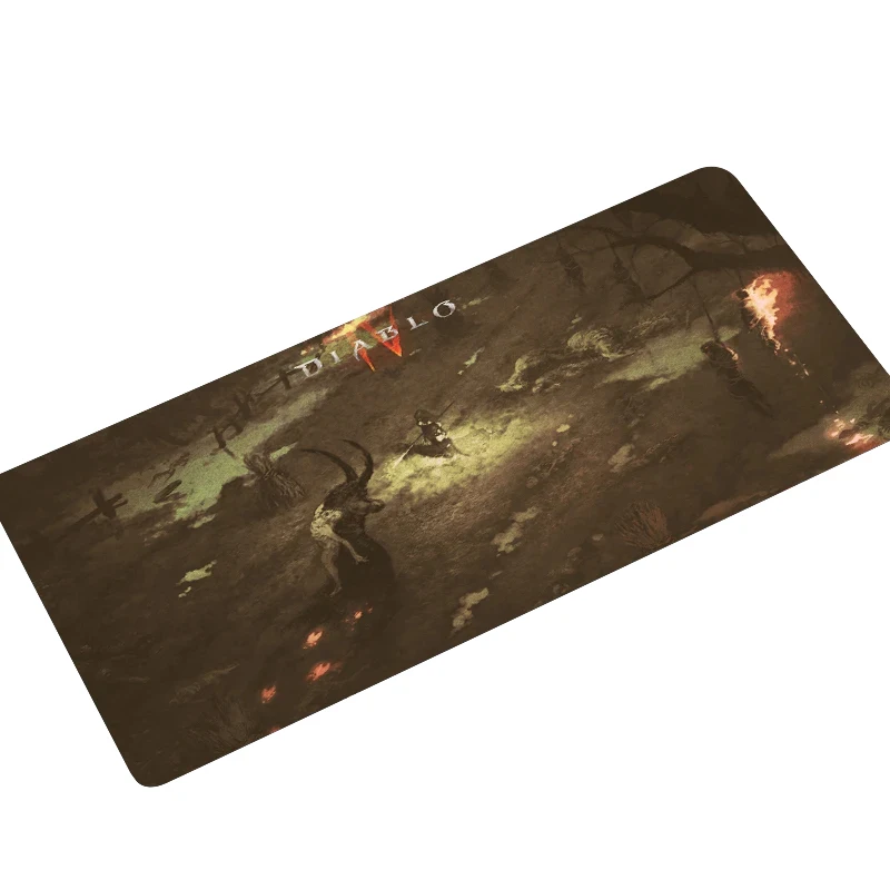 Mat Anti-Slip, Computador, Laptop Desk, Teclado, Diablo 4, XL, 40x90cm