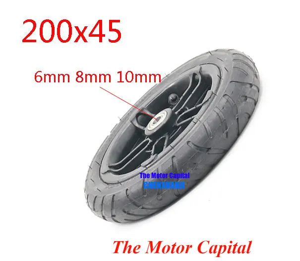 

200x45 Inflated Wheel and hub inner tire For E-twow S2 Scooter M6 M8 M10 Pneumatic 8" chair Air