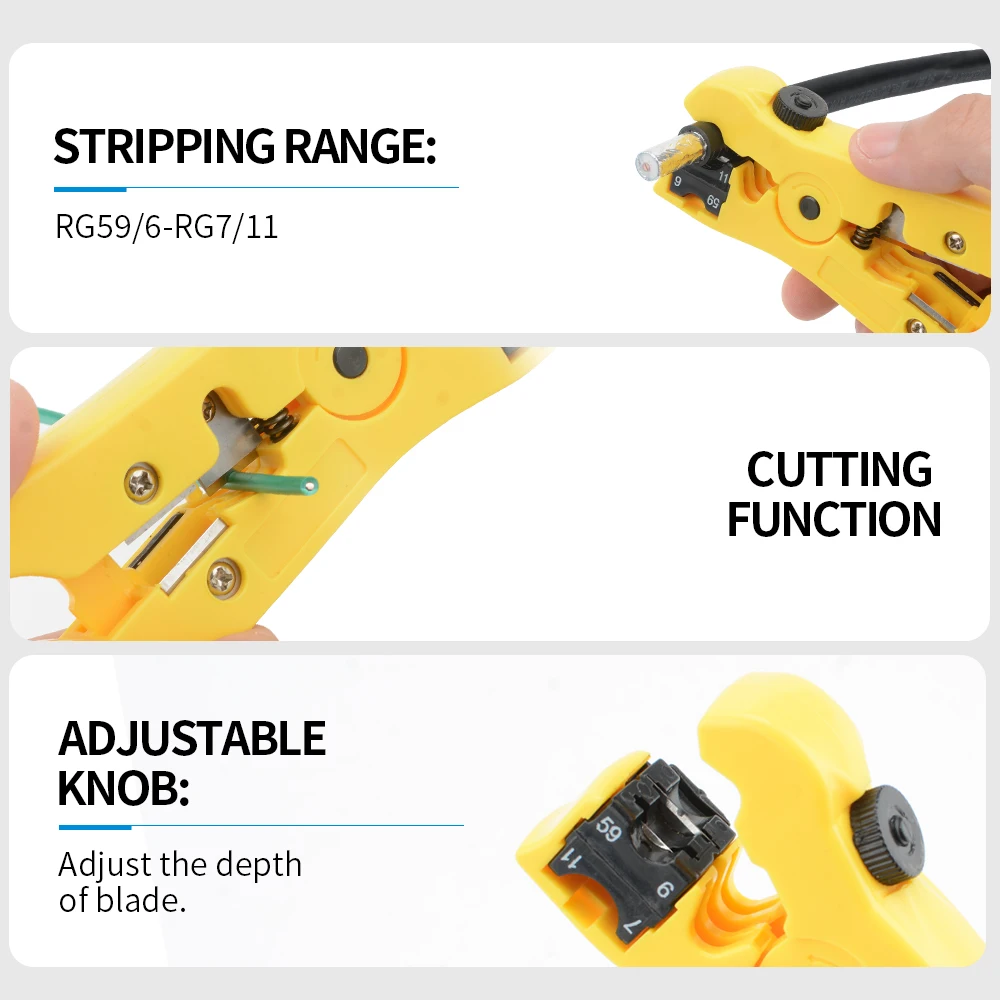 Versatile Electric Wire Stripping and Cutting Tool