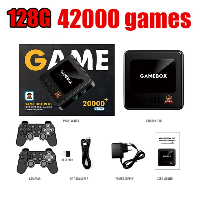Game Stick G10 Console 128G Portable 42000 games Dual controller 50