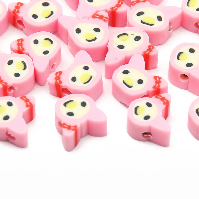 18 Style Cartoon Animal Polymer Clay Beads Handmade Clay Loose Spacer Beads For Jewelry Making Bracelet Necklace DIY Accessories