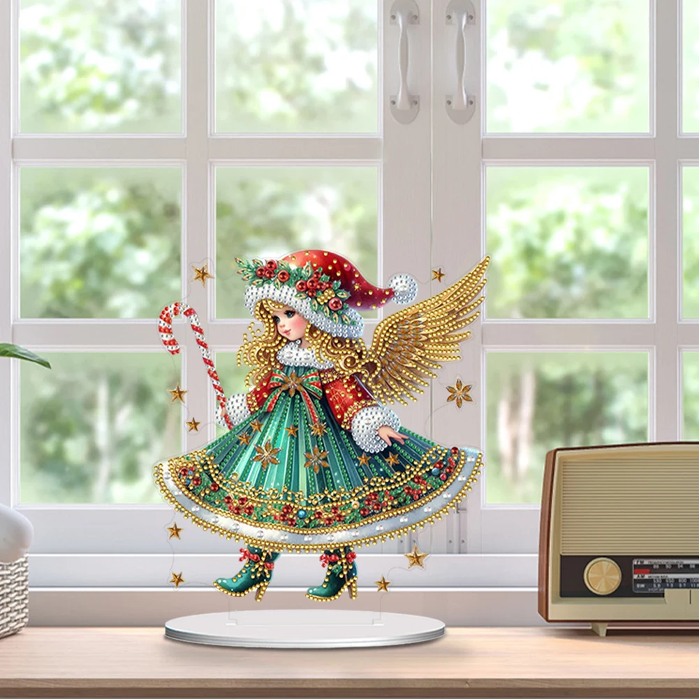 DIY Diamond Painting Angel Girl Ornament Kit