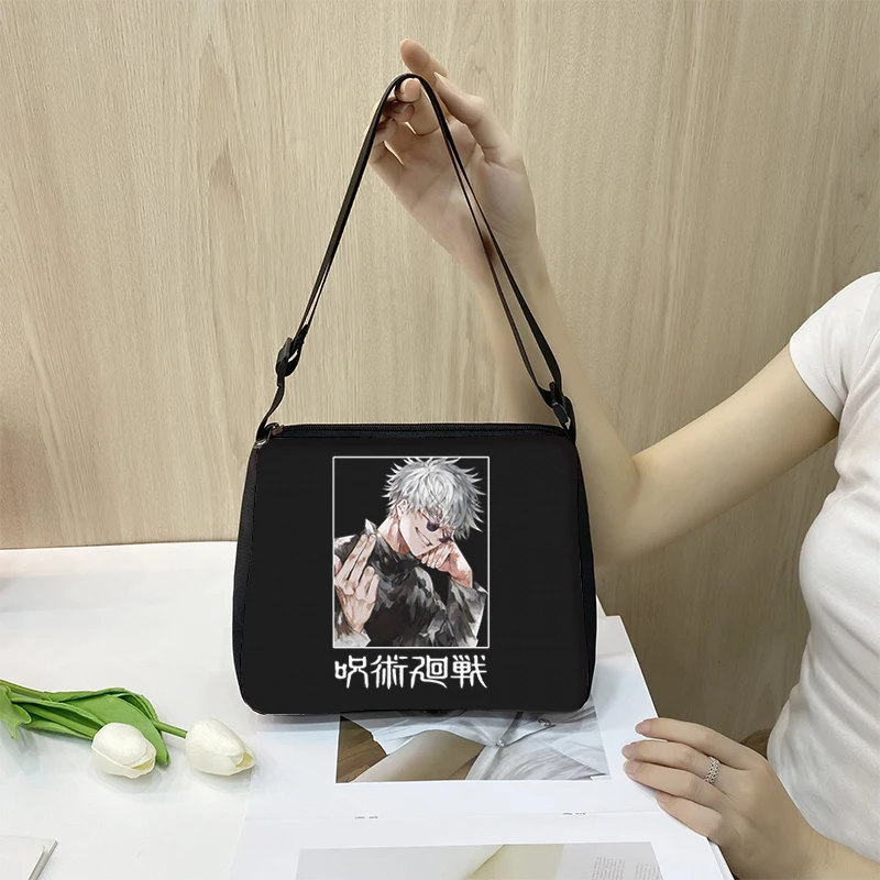 Sac à Bandoulière Anime Manga - Polyester Imperméable - 21x15 Cm - Plusieurs Compartiments - Réglable