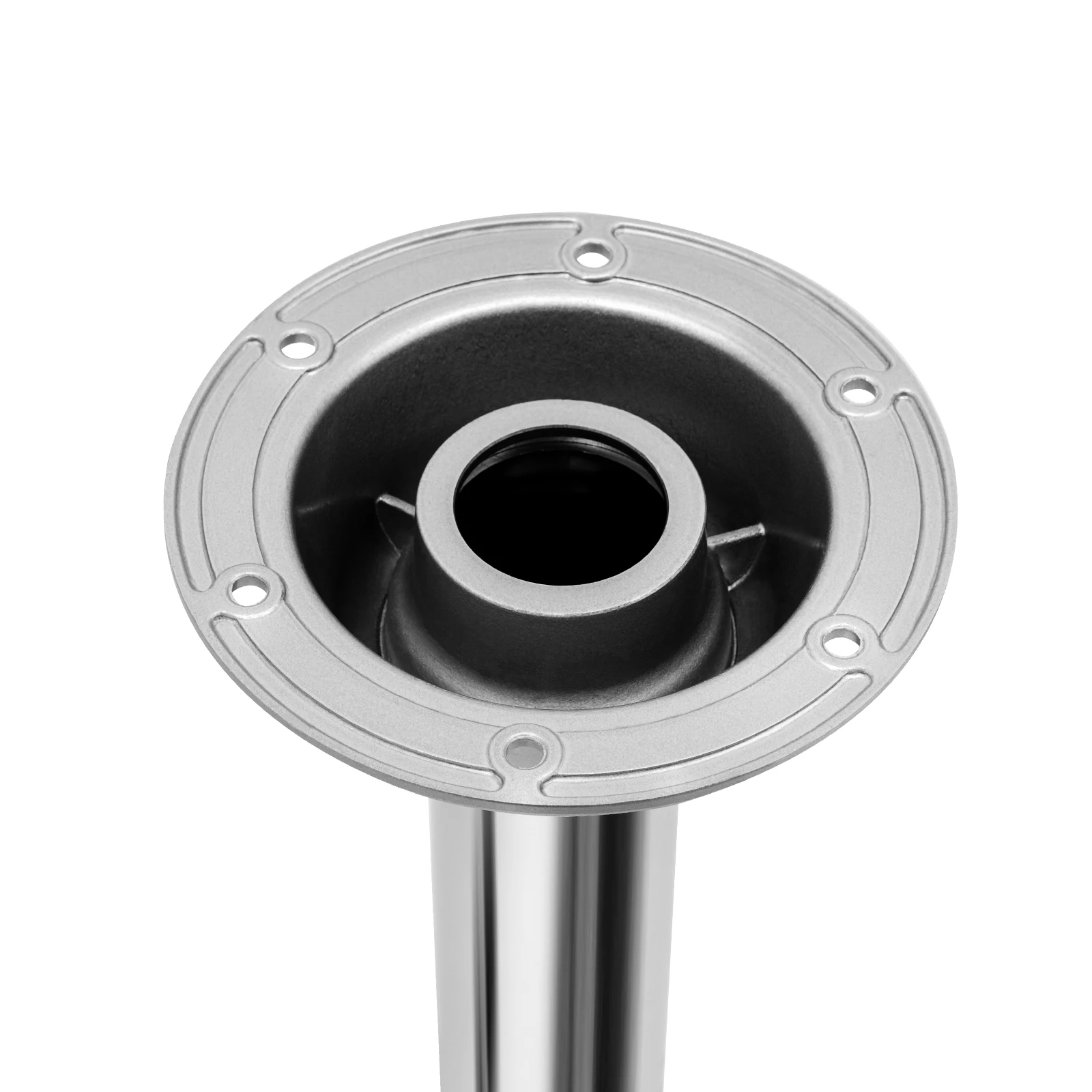 Silberner Aluminium Verstellbarer Tischständer Rostfrei Hochbelastbar Höhenverstellbar für Marine Boot Wohnwagen Wohnmobil RV – Detail 10