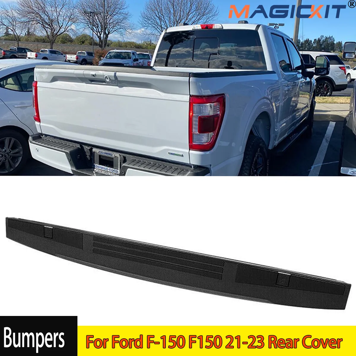 For Ford F-150 F150 21-23 Rear Cover Guards Pads F150 Body Kit Accessories Tailgate Top Trim Cap Cover Molding Without Step