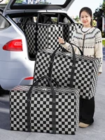 Large capacity clothing quilt storage bag Large waterproof mobile duffel bag Foldable moving doggy bag shopping bag 1
