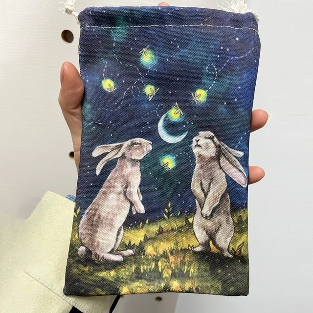 Bársonyos Tarot Kártya Tároló Táska Orákkártya Boszorkány Jóslás Tartozékok Húzószalucsomó Csomag Kártyák Kellékek - Image 5