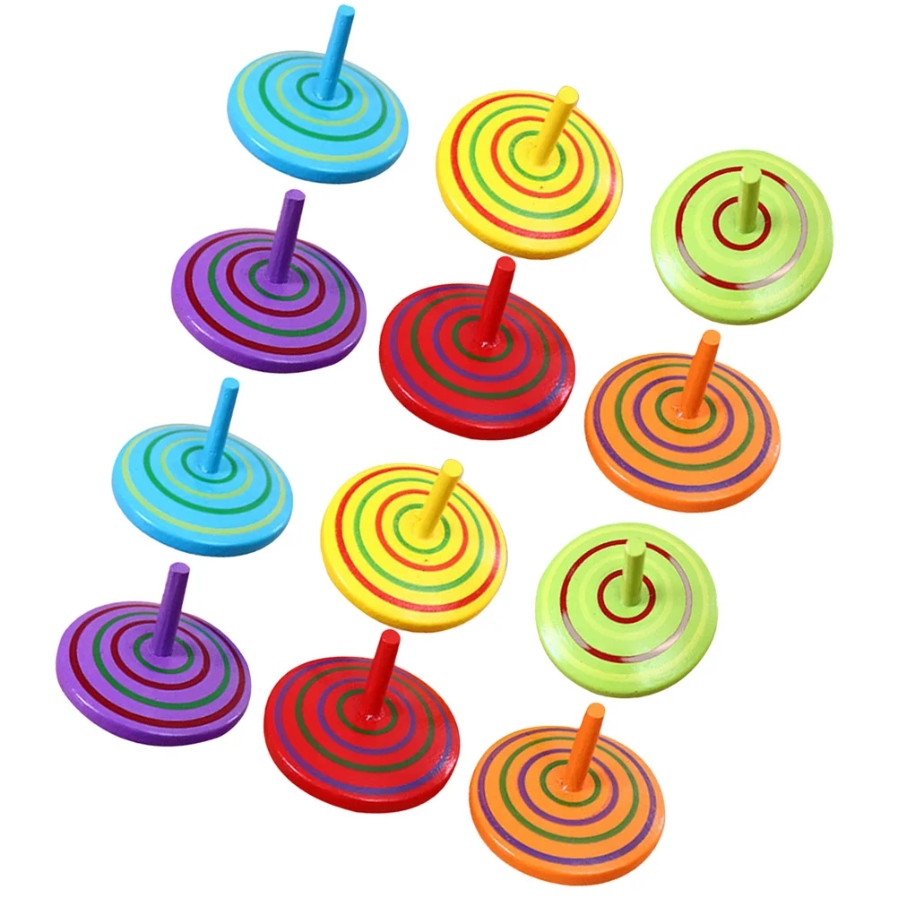 

Wooden Top Child Gyro Toys for Kids Children Accessory Rotating Decompression