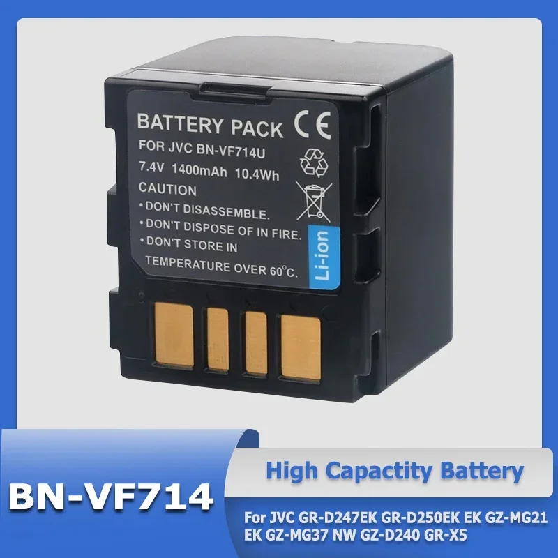 BN-VF714 Аккумулятор для JVC BN-VF707 VF707U VF714U BN-VF733 VF733U GR-X5 GZ-MG40 GZ-MG50 GR-D250