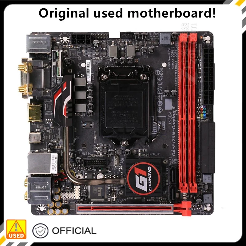 Mini Itx Z170I Ga-Z170N-Gaming 5 Z170N-Gaming Originale Usato Desktop Intel Z170 32Gb Ddr4 Scheda Madre Lga 1151 Usb3.0 Sata3