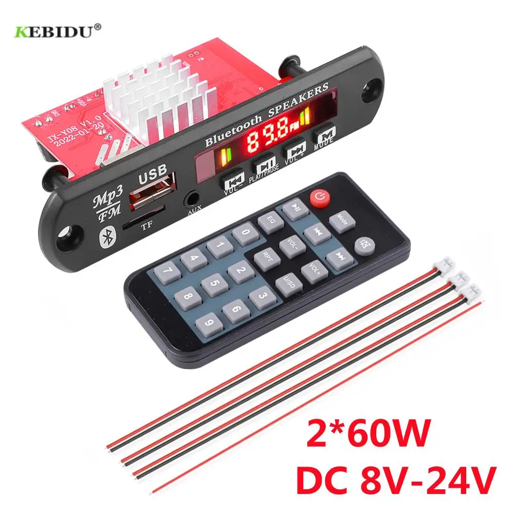 Top Handsfree DC 5V 18V MP3 Decoder Board 50W Amplifier Bluetooth