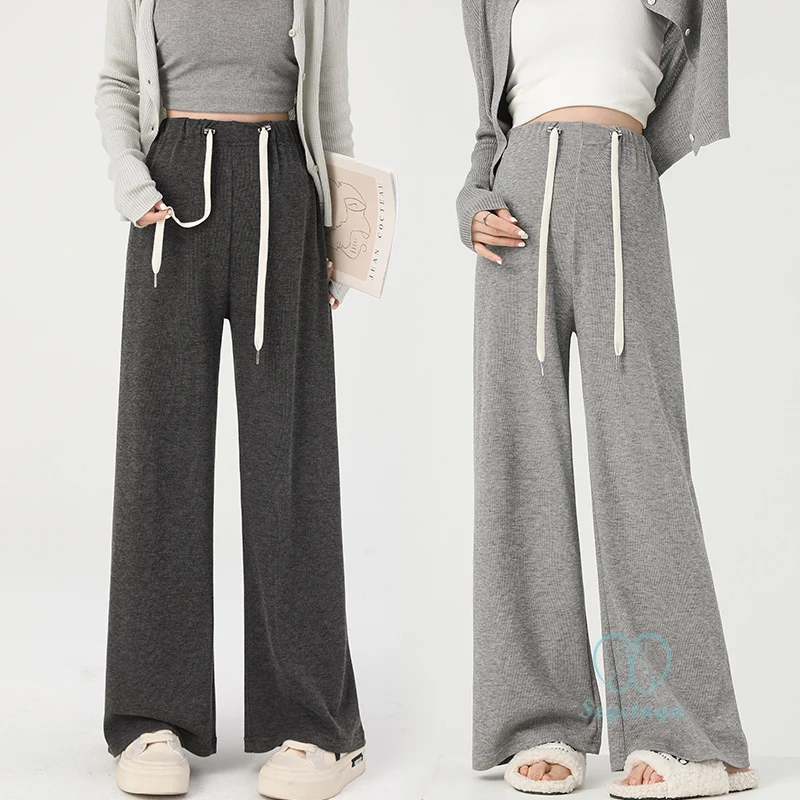 Maternity Pants High Waist Maternity Pants During Pregnancy After Delivery Wear Spring Fashion Loose Straight Clothes For Pregnant Women