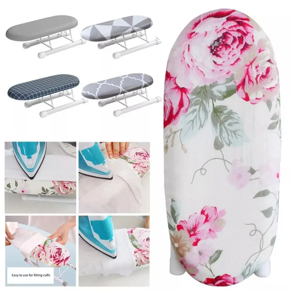 Portable Foldable Mini Ironing Board Heat Resistant Home Supplies Ironing Board Rack Metal Household Clothes Cover For ironing board handheld ironing board