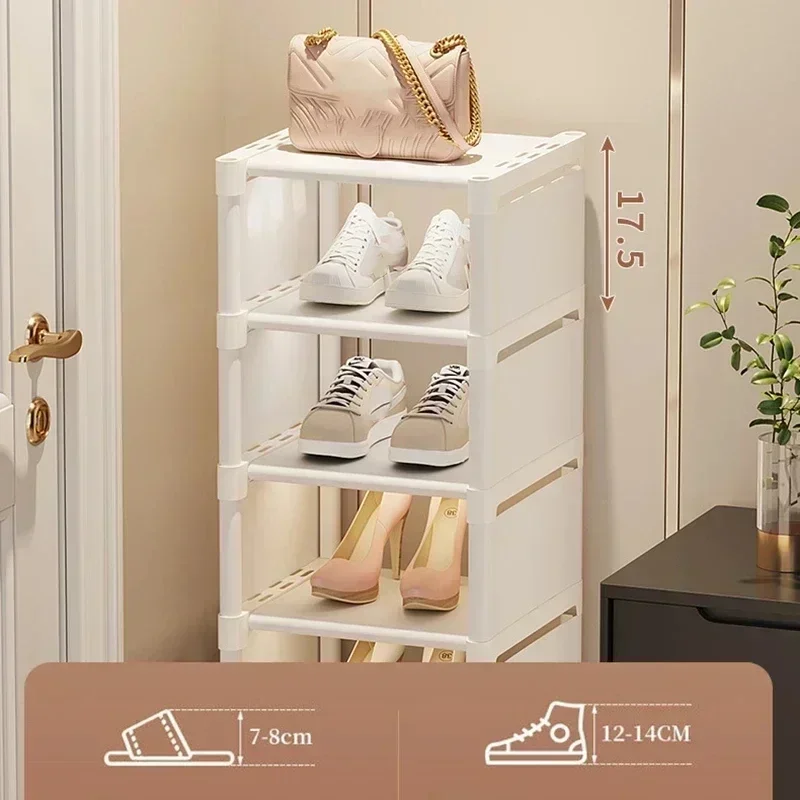 Wall Corner Stackable Shoe Organizer Shelf