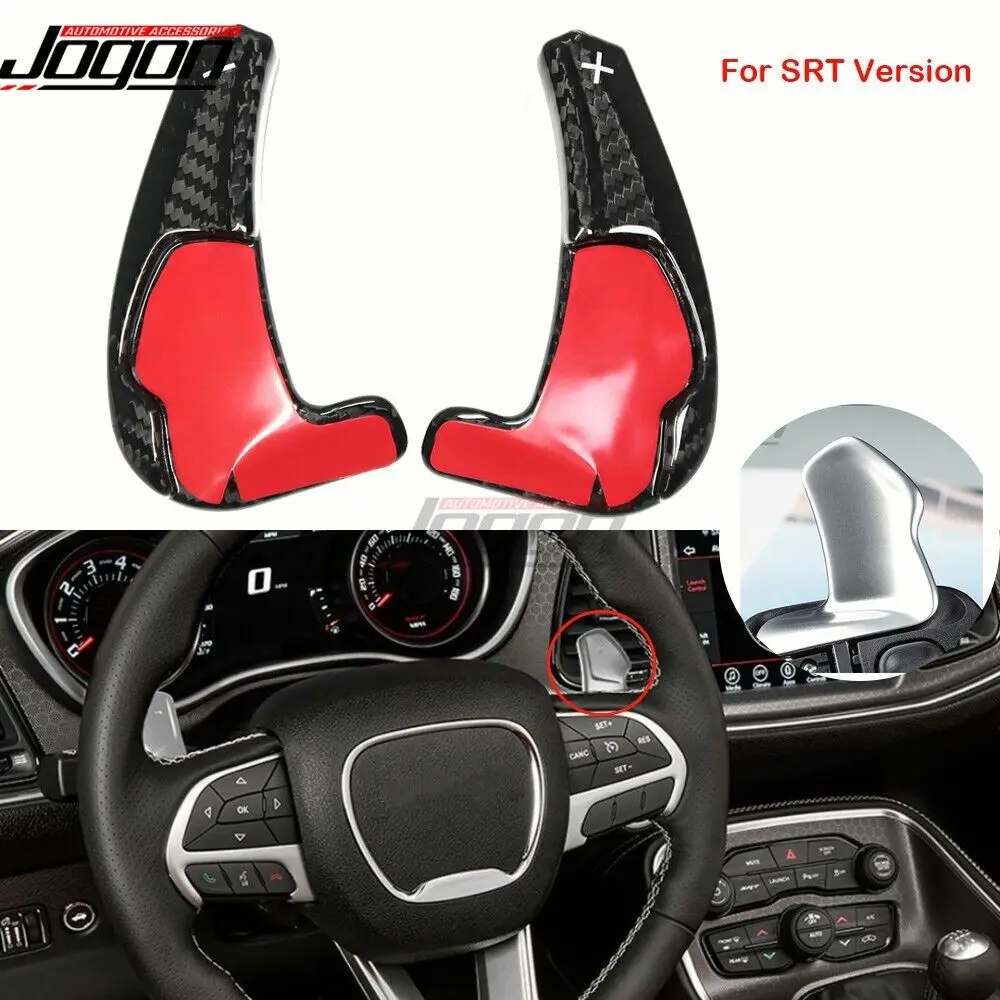 100 Carbon Fiber Paddle Shifter Gear Shift Shifter For Dodge Charger