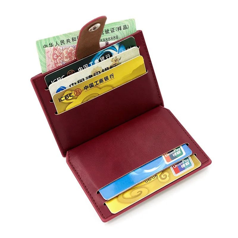 Card Holder Leather Credit Case Wallet for men credit card holder id card holder