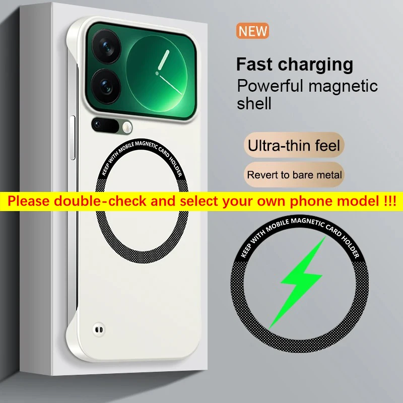 Luxury Magnetic Ultra-Thin Slim Frameless Phone Case Cover