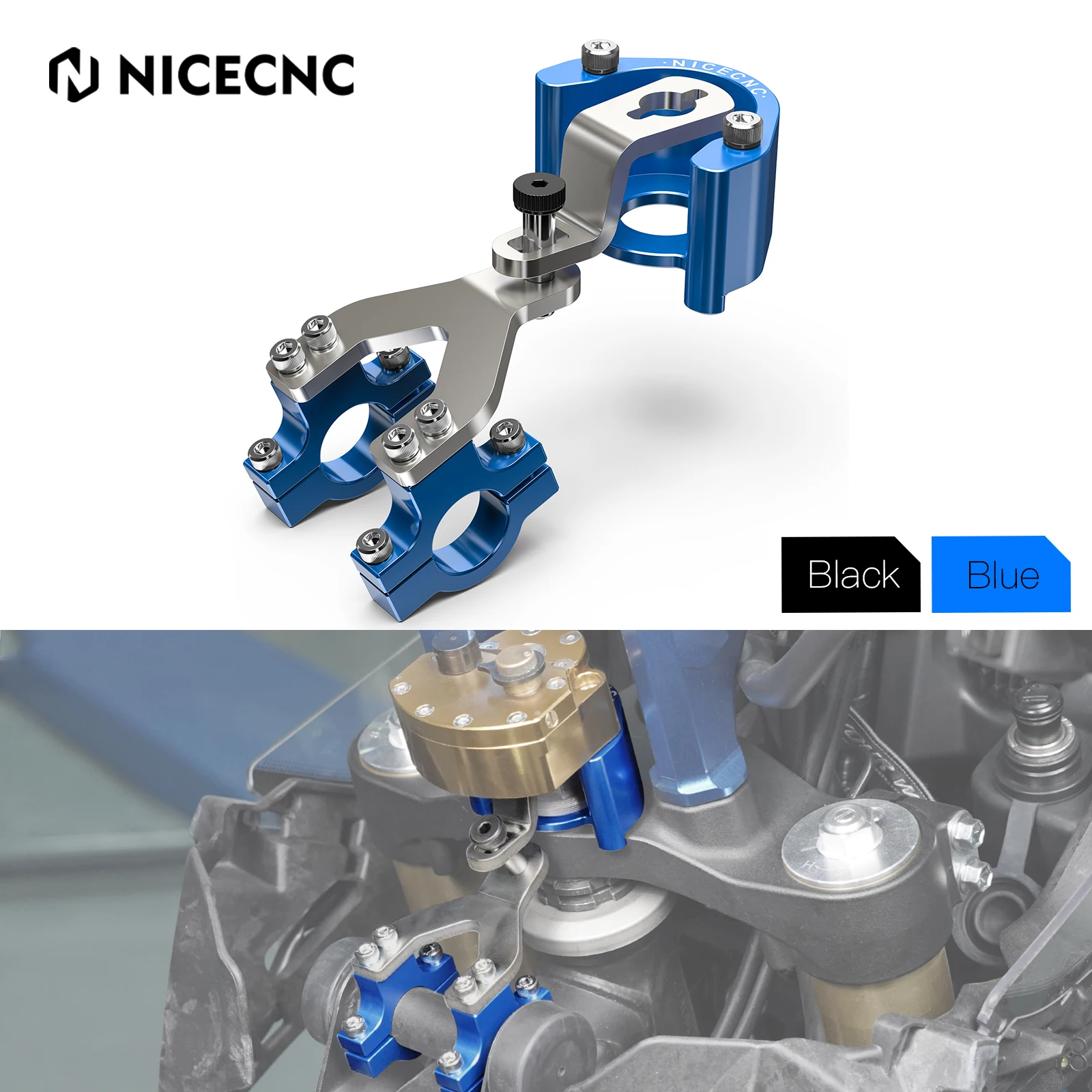 Per Yamaha 2019-2024 Tenere 700 Xtz 700 T700 Moto Sterzo Ammortizzatore Staffa Tenere Rally 2020-2024 Tenere 700 World Raid